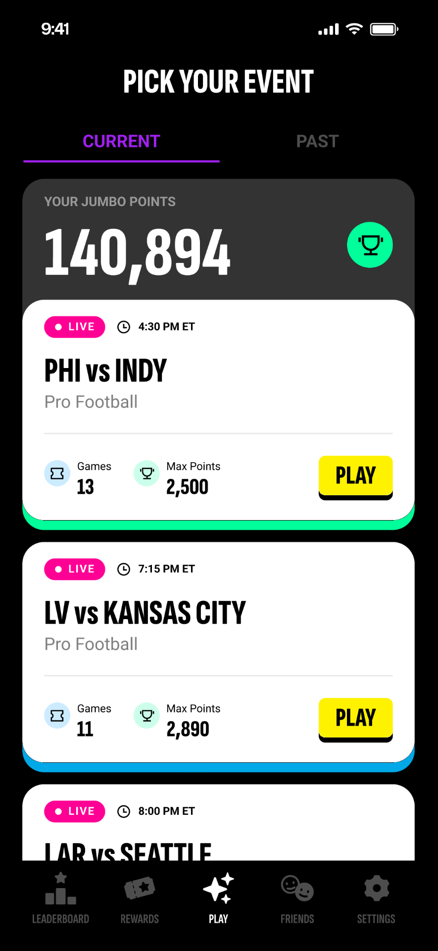Jumbo app screen